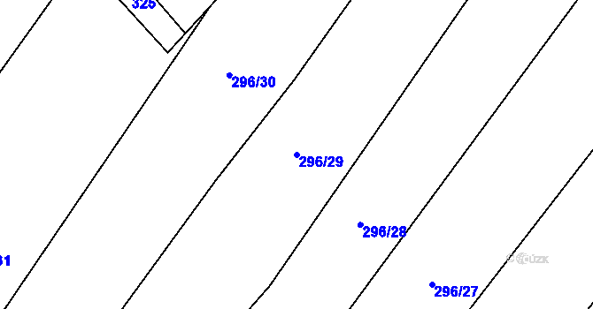 Parcela st. 296/29 v KÚ Litochovice u Volyně, Katastrální mapa