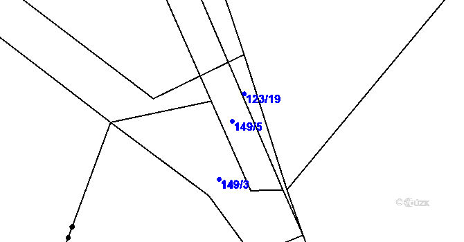 Parcela st. 149/5 v KÚ Litochovice u Volyně, Katastrální mapa