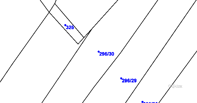 Parcela st. 296/30 v KÚ Litochovice u Volyně, Katastrální mapa