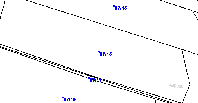Parcela st. 87/13 v KÚ Litochovice u Volyně, Katastrální mapa