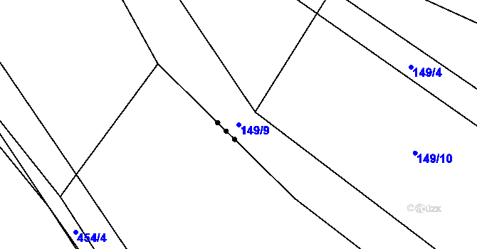 Parcela st. 149/9 v KÚ Litochovice u Volyně, Katastrální mapa