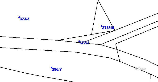 Parcela st. 372/2 v KÚ Litochovice u Volyně, Katastrální mapa