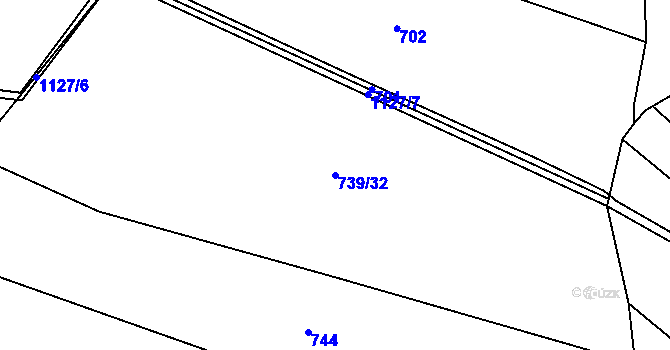 Parcela st. 739/32 v KÚ Střítež u Volyně, Katastrální mapa