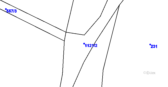 Parcela st. 1121/2 v KÚ Střítež u Volyně, Katastrální mapa