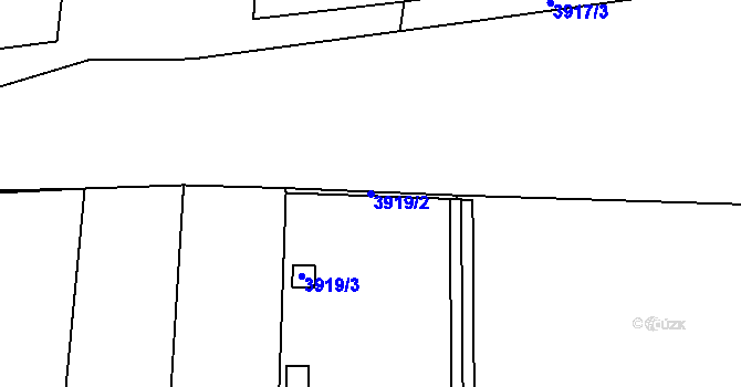 Parcela st. 3919/2 v KÚ Litoměřice, Katastrální mapa