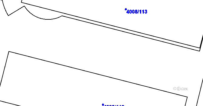 Parcela st. 4008/116 v KÚ Litoměřice, Katastrální mapa