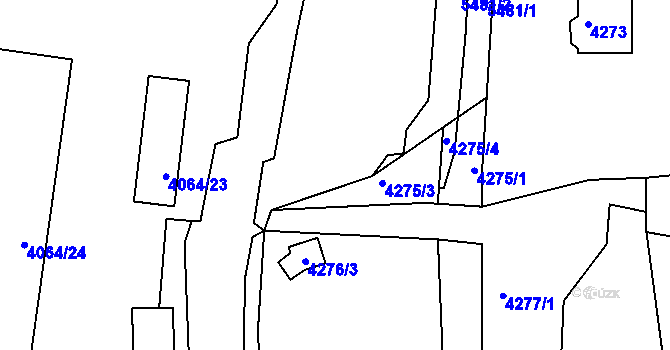 Parcela st. 4064/27 v KÚ Litoměřice, Katastrální mapa