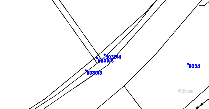 Parcela st. 5030/4 v KÚ Litoměřice, Katastrální mapa