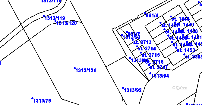 Parcela st. 699/4 v KÚ Litomyšl, Katastrální mapa