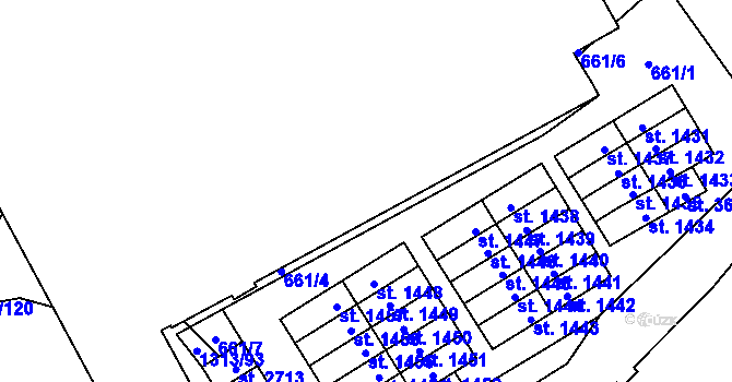 Parcela st. 699/5 v KÚ Litomyšl, Katastrální mapa