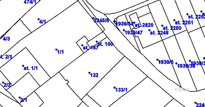 Parcela st. 759 v KÚ Litomyšl, Katastrální mapa