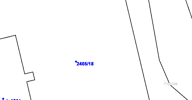 Parcela st. 2763 v KÚ Litomyšl, Katastrální mapa