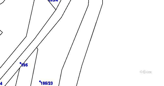 Parcela st. 243/3 v KÚ Lítov, Katastrální mapa