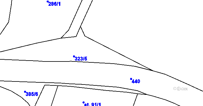 Parcela st. 313/12 v KÚ Litovany, Katastrální mapa