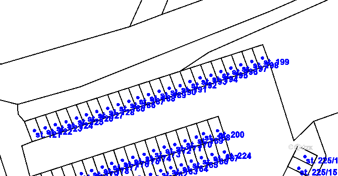 Parcela st. 190 v KÚ Růžodol, Katastrální mapa