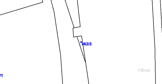 Parcela st. 462/3 v KÚ Růžodol, Katastrální mapa