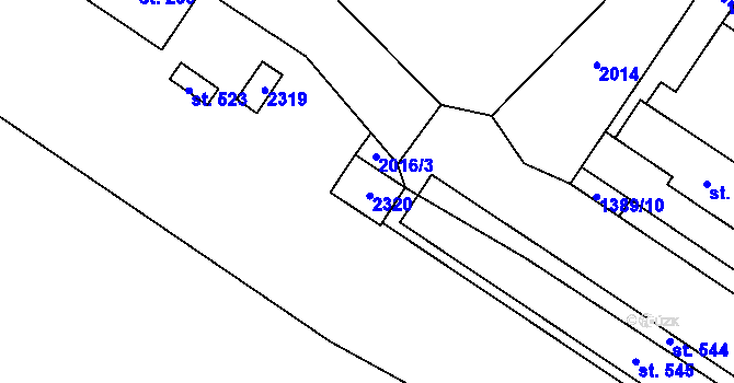 Parcela st. 211 v KÚ Lnáře, Katastrální mapa