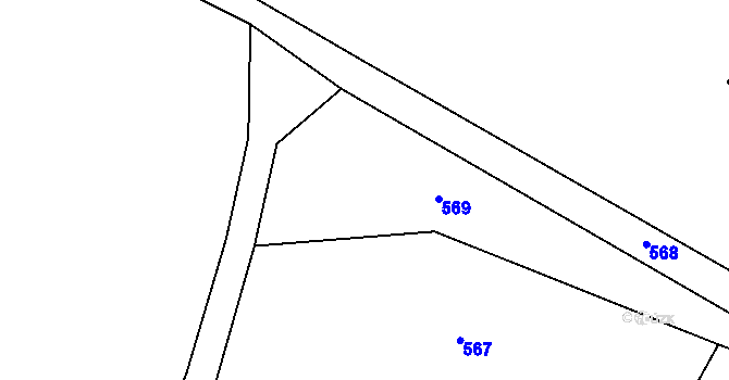 Parcela st. 142 v KÚ Lobeč u Mšena, Katastrální mapa