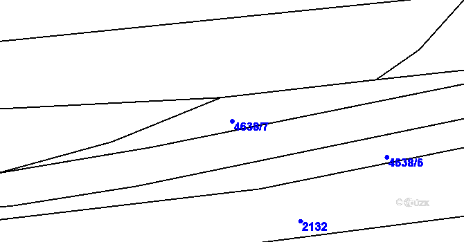 Parcela st. 4638/7 v KÚ Ločenice, Katastrální mapa