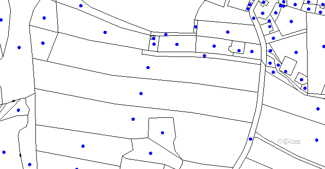 Parcela st. 100 v KÚ Najdek u Lodhéřova, Katastrální mapa