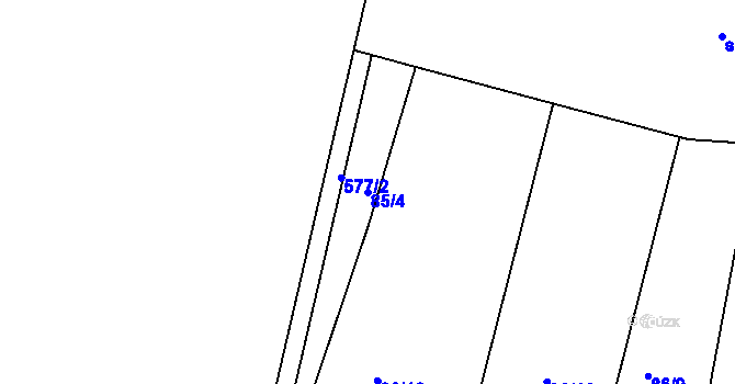 Parcela st. 85/4 v KÚ Lohenice u Přelouče, Katastrální mapa
