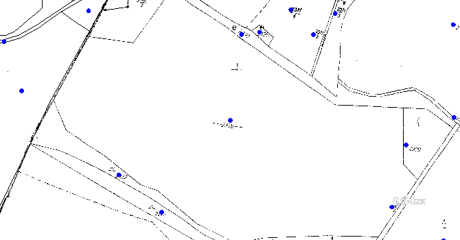 Parcela st. 2338 v KÚ Lom u Tachova, Katastrální mapa