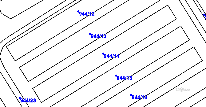 Parcela st. 944/14 v KÚ Tylov, Katastrální mapa