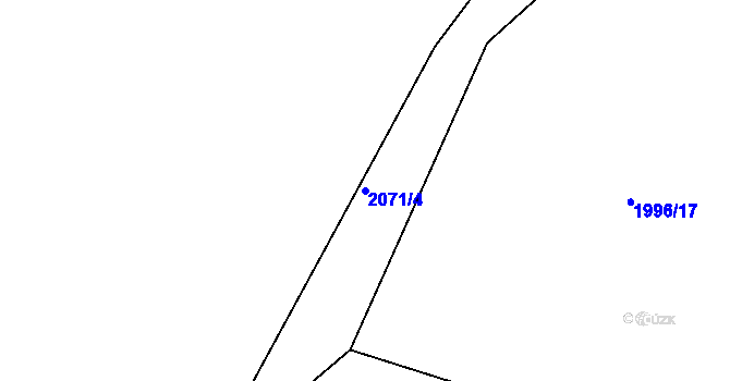Parcela st. 2071/4 v KÚ Lomnice nad Lužnicí, Katastrální mapa