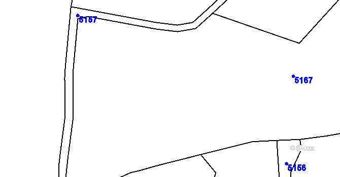 Parcela st. 2172/3 v KÚ Lomnice nad Popelkou, Katastrální mapa