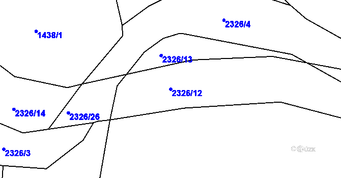Parcela st. 2326/12 v KÚ Lomnice nad Popelkou, Katastrální mapa