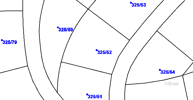 Parcela st. 325/52 v KÚ Loučná pod Klínovcem, Katastrální mapa