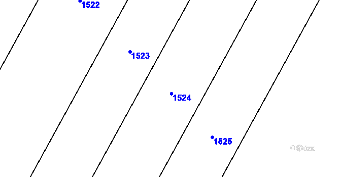 Parcela st. 1077/16 v KÚ Louka u Jemnice, Katastrální mapa