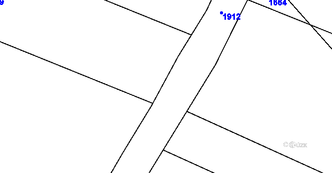 Parcela st. 1232/10 v KÚ Louka u Jemnice, Katastrální mapa