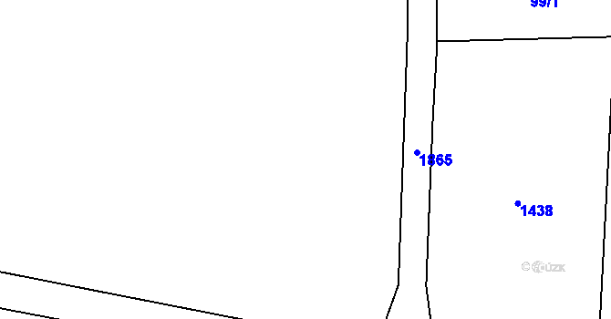 Parcela st. 1334/6 v KÚ Louka u Jemnice, Katastrální mapa