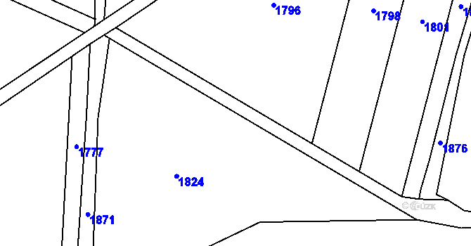 Parcela st. 771/12 v KÚ Louka u Jemnice, Katastrální mapa