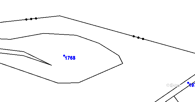 Parcela st. 771/1 v KÚ Louka u Jemnice, Katastrální mapa