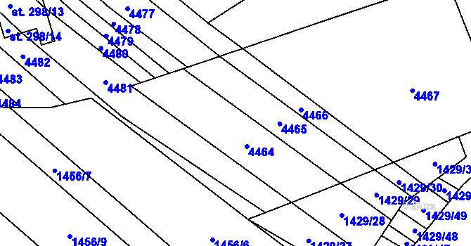Parcela st. 337/5 v KÚ Louka u Ostrohu, Katastrální mapa