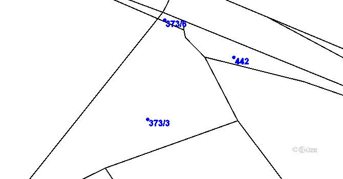 Parcela st. 373/4 v KÚ Louňová, Katastrální mapa