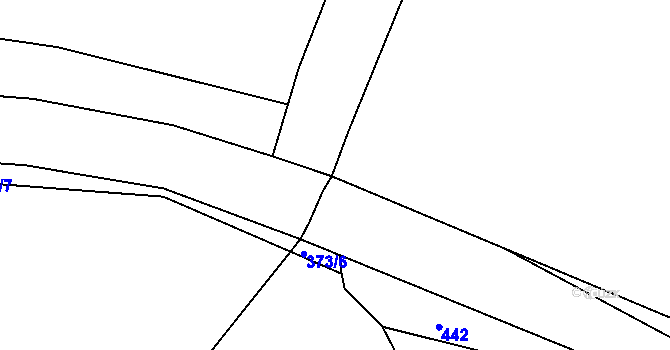 Parcela st. 444/6 v KÚ Louňová, Katastrální mapa