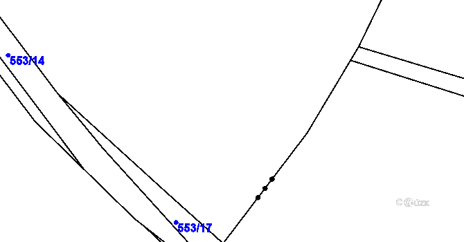 Parcela st. 562/18 v KÚ Louňová, Katastrální mapa