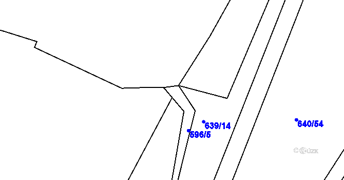 Parcela st. 601/18 v KÚ Louňová, Katastrální mapa