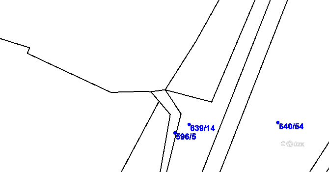 Parcela st. 601/20 v KÚ Louňová, Katastrální mapa