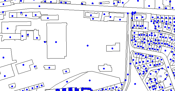 Parcela st. 843/1 v KÚ Louny, Katastrální mapa