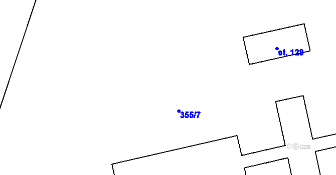 Parcela st. 73/2 v KÚ Kvasetice, Katastrální mapa
