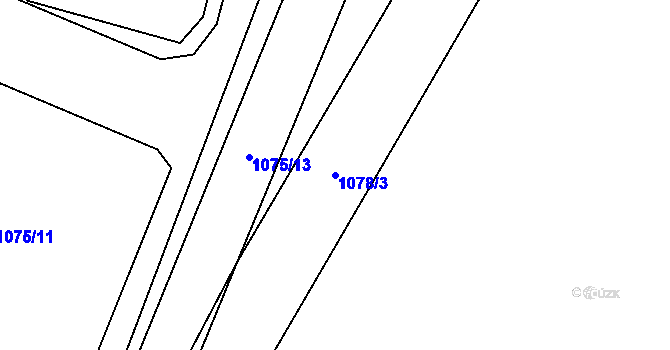Parcela st. 1078/3 v KÚ Kvasetice, Katastrální mapa