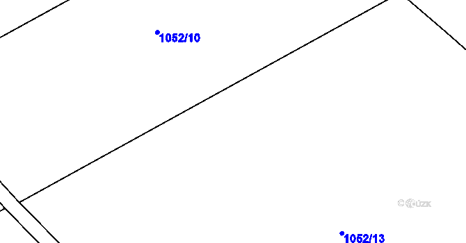 Parcela st. 1052/11 v KÚ Kvasetice, Katastrální mapa