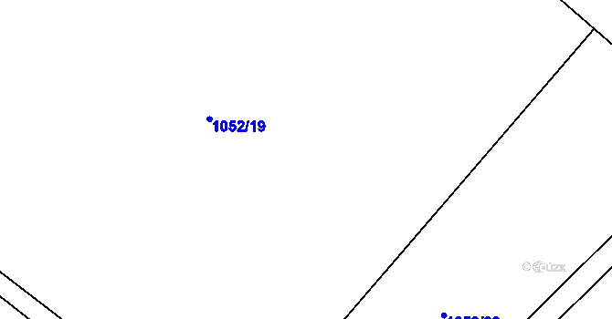 Parcela st. 1052/21 v KÚ Kvasetice, Katastrální mapa