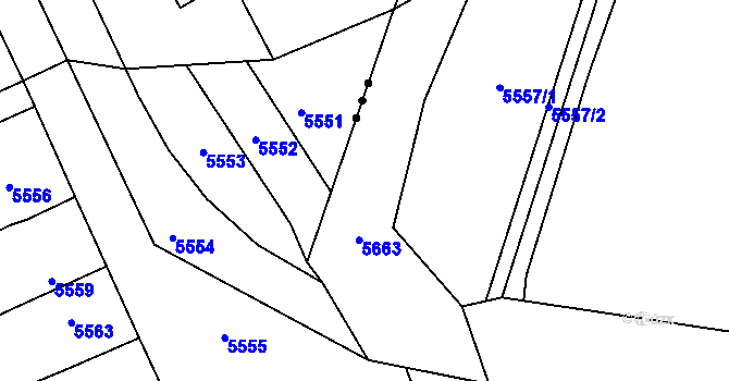 Parcela st. 1061/2 v KÚ Lovčičky, Katastrální mapa