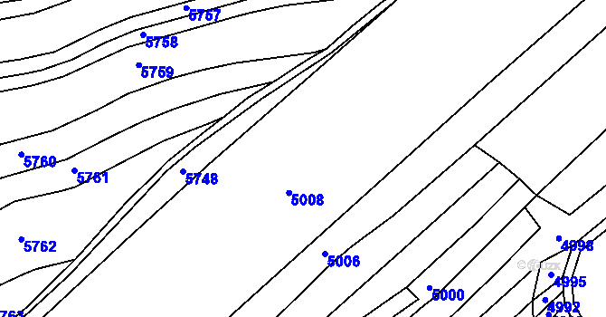 Parcela st. 4558 v KÚ Lovčičky, Katastrální mapa
