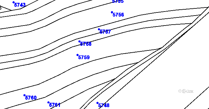 Parcela st. 4564 v KÚ Lovčičky, Katastrální mapa